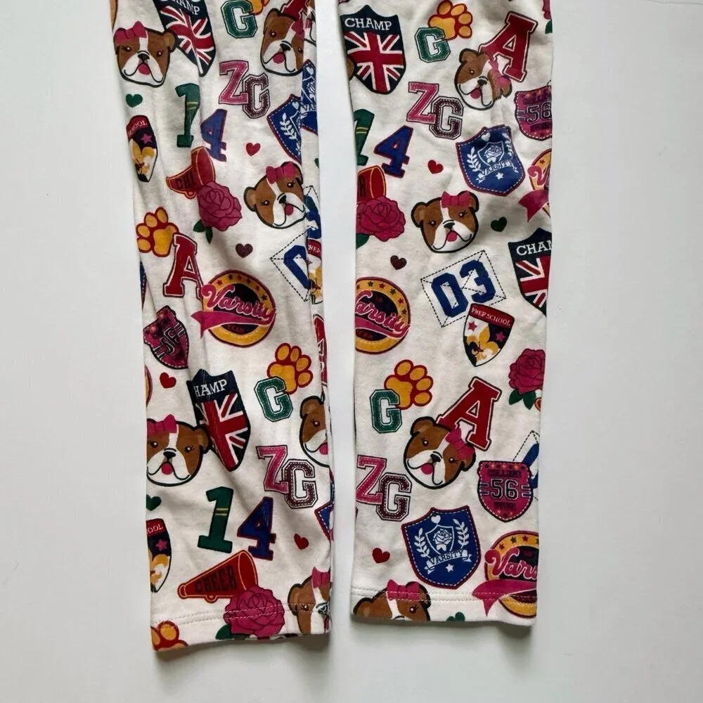 3 for $20 Gymboree Girl Girls Varsity Patch Leggings - Prep School 7 years VGUC